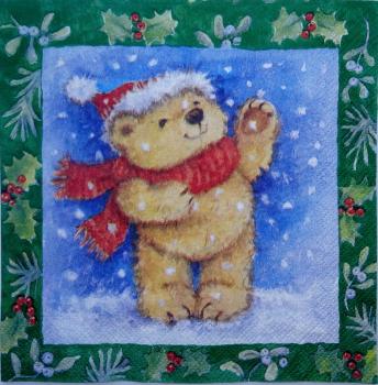 061 Bären Christmas - 3-ply (red) - Atelier